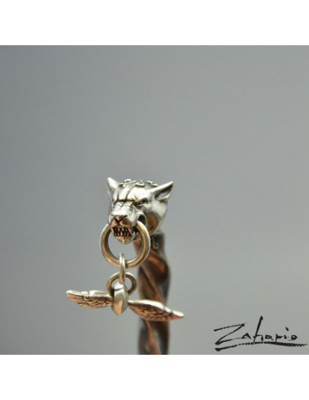 Bracelet Fighting Wolves Silver
