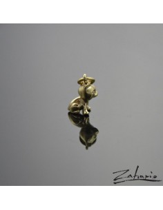 Pendant Tiny Kitty Bronze 2