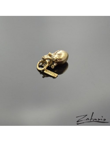 Pendant Anatomical Heart Large Bronze