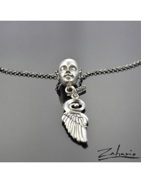 Pendant Archangel of silence Silver