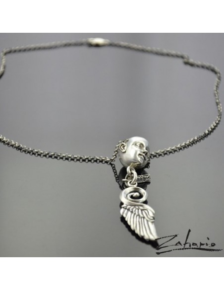 Pendant Archangel of silence Silver