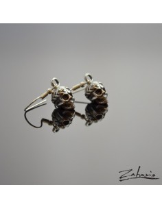 Earrings Victorious Skulls Silver 2