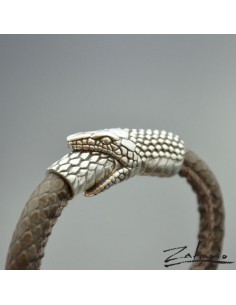 Bransoleta Wąż Uroboros Srebro 2