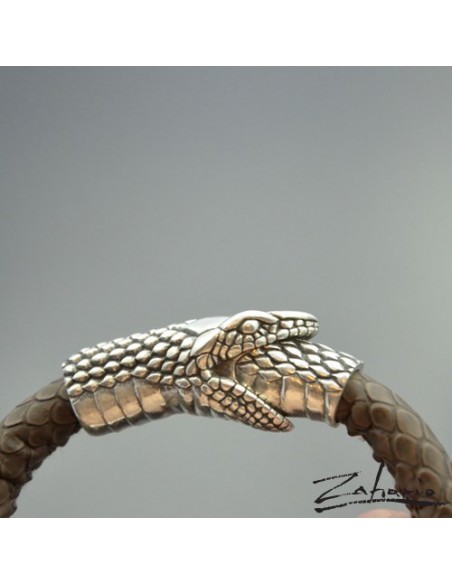 Bracelet Snake Ouroboros Silver