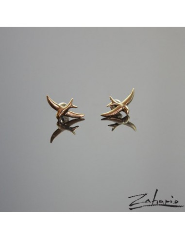 Earrings Swallows Bronze