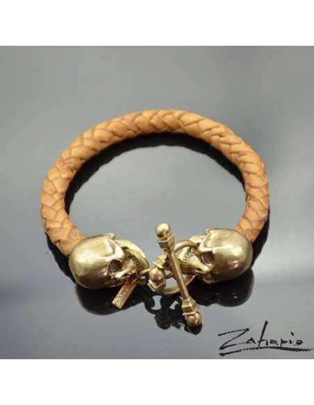 Brcelet Skullz Bronze