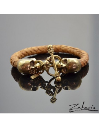 Brcelet Skullz Bronze