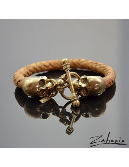 Brcelet Skullz Bronze