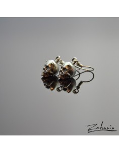 Kolczyki Czaszki Rogate Srebro