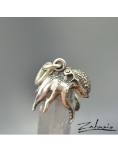 Pendant  Octopus Quartz Silver 2