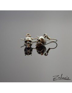 Kolczyki Czaszki Rogate Srebro 2