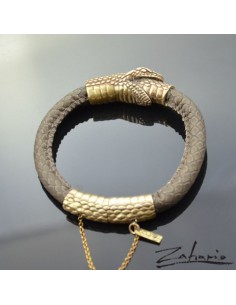 Bracelet Snake Ouroboros Bronze