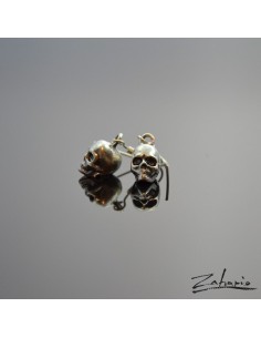 Earrings Skulls Silver