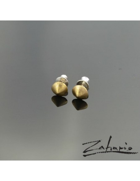 Earrings Brads Round Bronze
