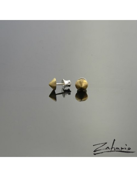 Earrings Brads Round Bronze
