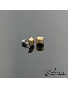 Earrings Brads Square Bronze 2