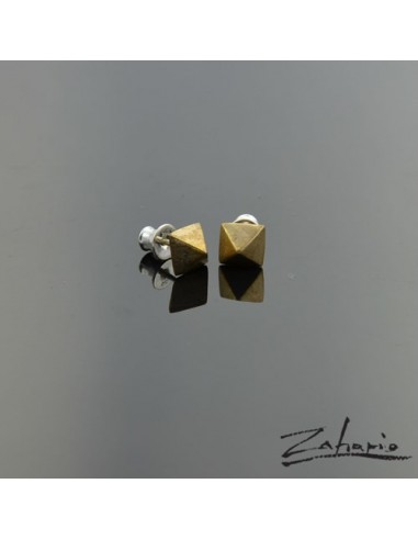 Kolczyki Ćwieki Piramidki Brąz