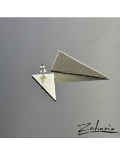 Earrings Triangle Silver