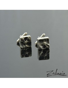 Cufflinks Fossil Rock Silver