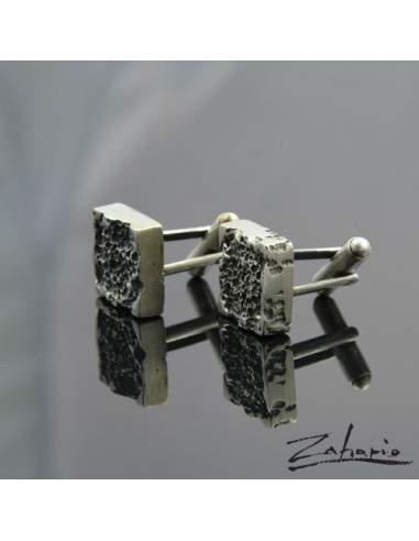Cufflinks Fossil Bones Silver