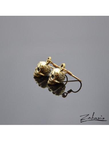 Earrings Victorious Skulls Bronze