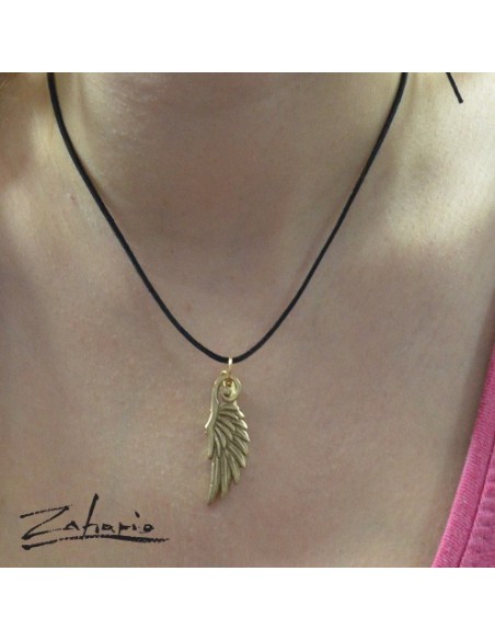 Wisior Skrzydło Małe Brąz