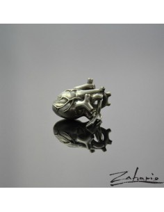 Pendant Anatomical Heart Large Silver 2
