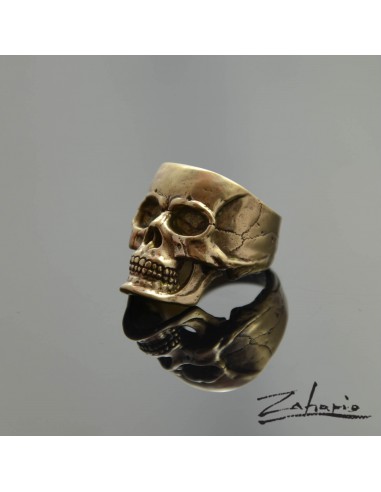 Sygnet Czaszka Brąz