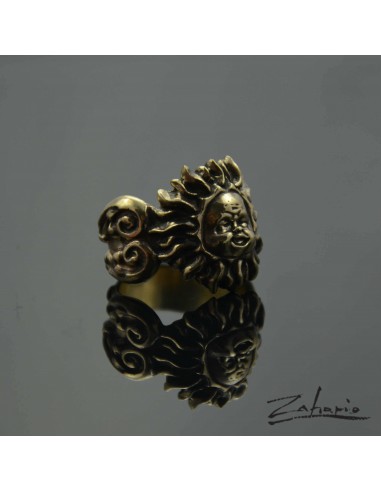 Ring Smiling Sun Bronze