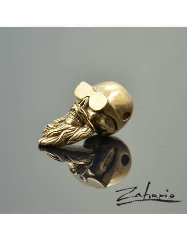 Pendant Skull with Beard Bronze
