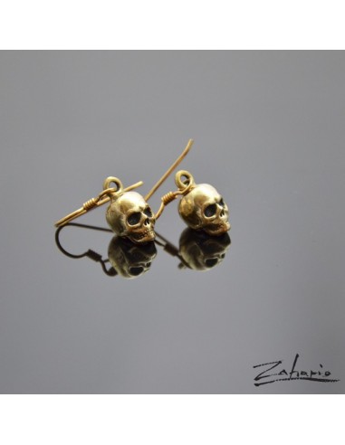 Earrings Skulls Bronze
