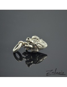 Pendant Biomechanical Heart Silver