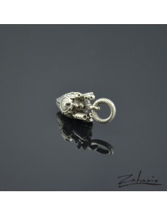 Pendant Biomechanical Heart Silver 2