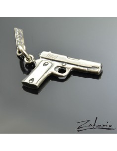 Wisior Pistolet Srebro 2