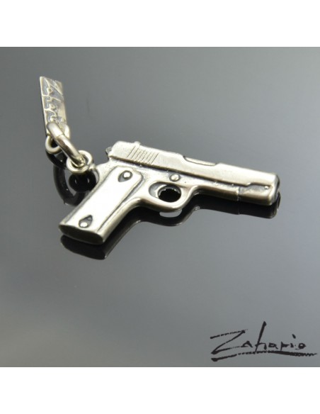 Wisior Pistolet Srebro