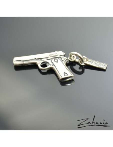 Wisior Pistolet Srebro