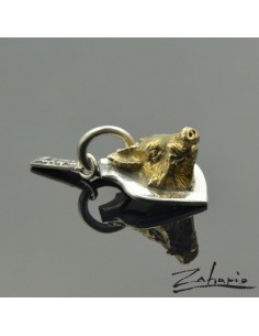 Pendant Boar Gold Head
