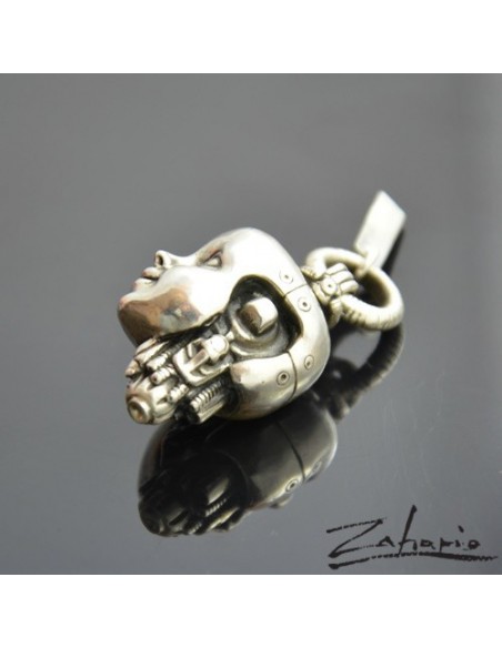 Wisiorek Głowa Android Synthia Srebro