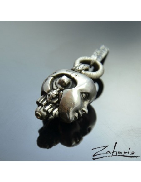 Wisiorek Głowa Android Synthia Srebro