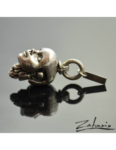 Wisiorek Głowa Android Synthia Srebro