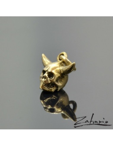 Wisior Czaszka Rogata Brąz