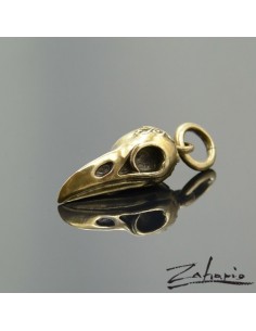 Pendant Raven's Skull Bronze 2