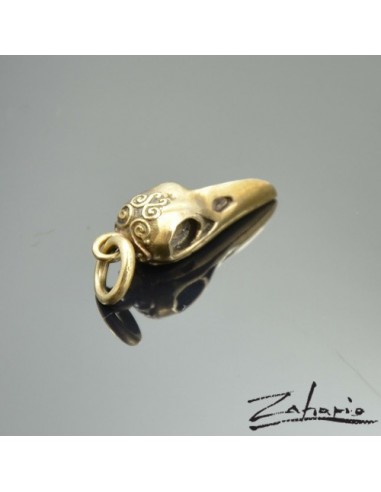 Pendant Raven's Skull Bronze