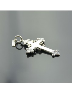 Pendant Cross Decorated Silver 2