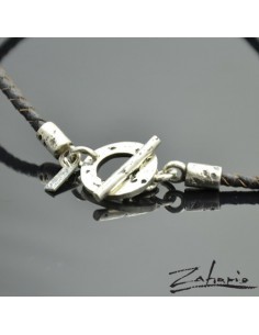 Rzemień Pleciony z Zapięciem ze Srebra