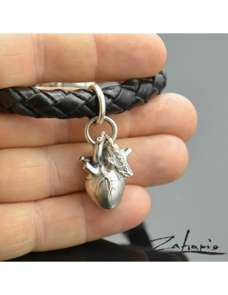 Bracelet Anatomical Big Heart Silver