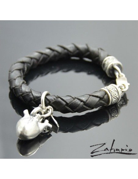 Bracelet Anatomical Big Heart Silver